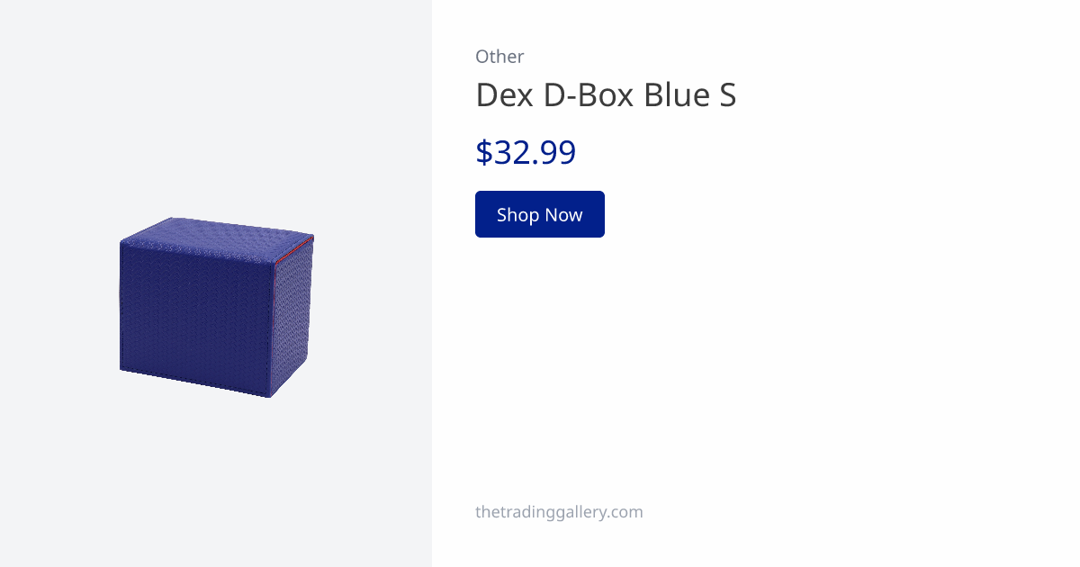 Dex D-Box Blue S | The Trading Gallery (TTG)