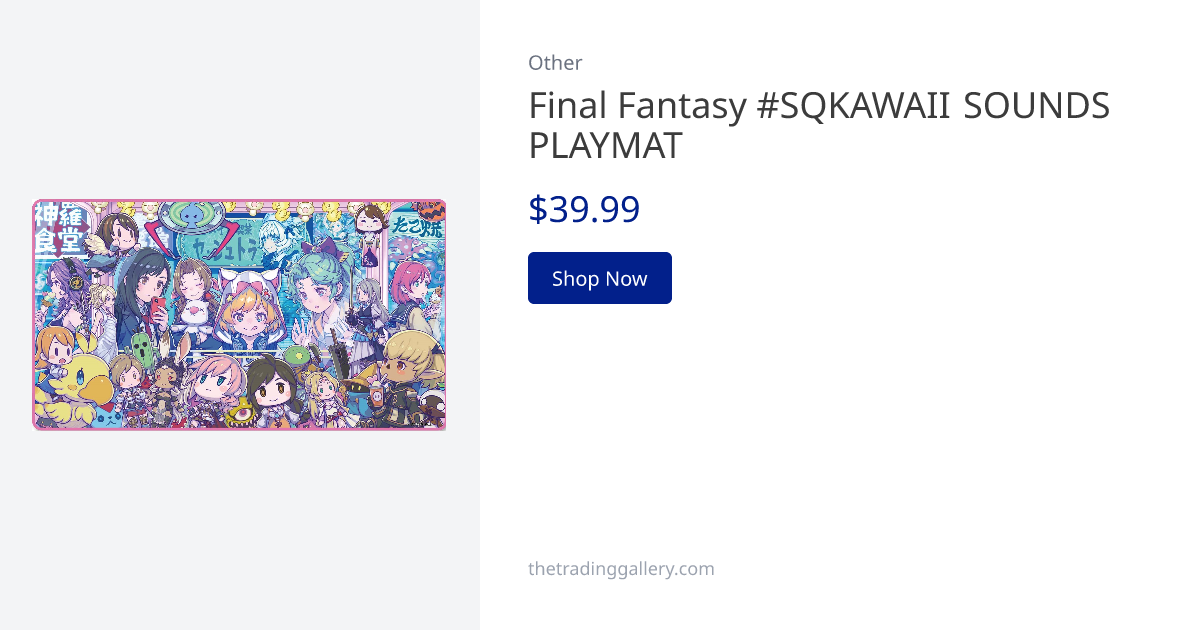 Final Fantasy #SQKAWAII SOUNDS PLAYMAT | The Trading Gallery (TTG)