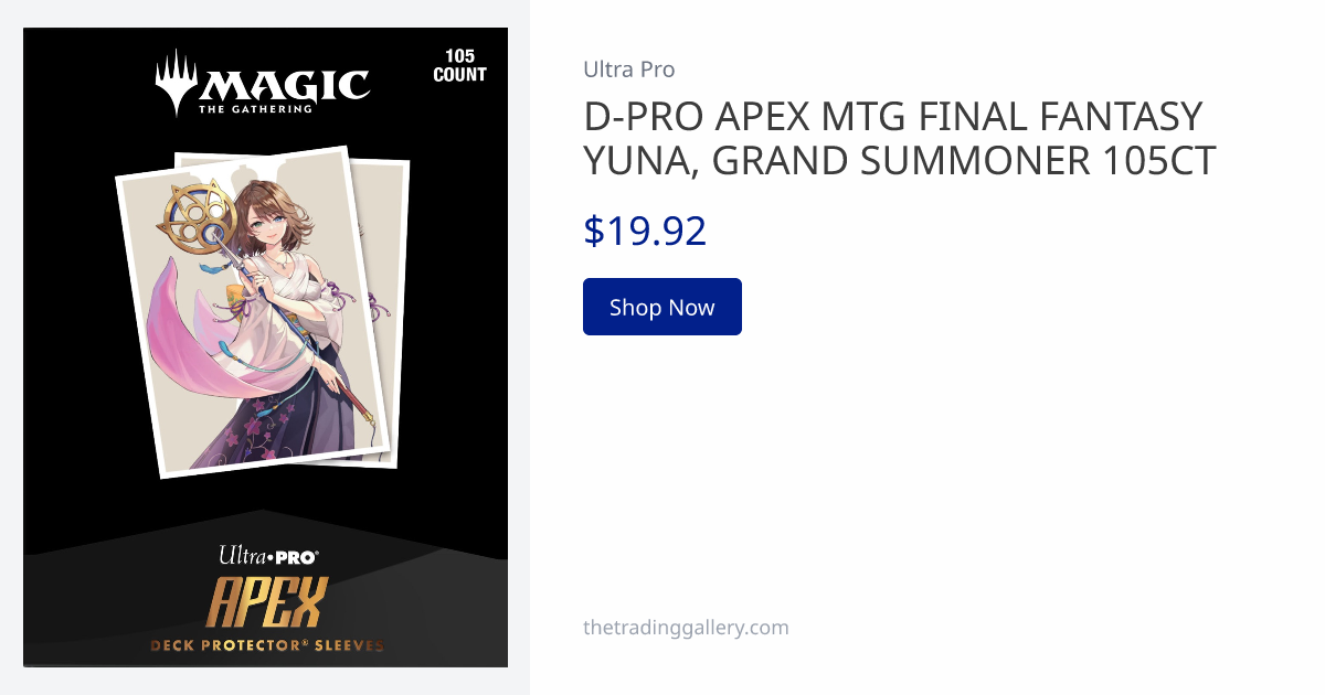 D-PRO APEX MTG FINAL FANTASY YUNA, GRAND SUMMONER 105CT | The 